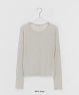 Singer Cut Round Long Sleeve Tee