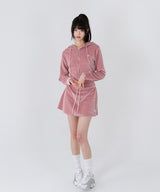 VELOUR TRAINING SKIRT [4color]