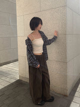 Ked Snap Wide Cotton Banding Long Pants