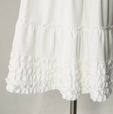 Blly Shirred Tiered Midi Skirt