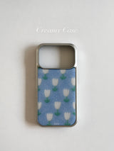 Creamy Epoxy Silver Case