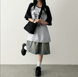 リミンボクシーフィットカラーラグラン半袖Tシャツ