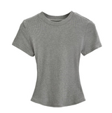 ベーシックラウンドリブTシャツ