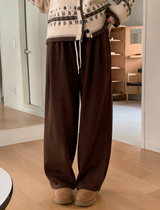 #MZ ニットフリース ワイドトレーニングパンツ (5color)