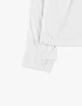 LIZARD AAS RIBBED LONGSLEEVE WHITE
