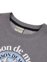 Women's Lees Pigment スモーキークロップドスウェットシャツ ライトグレー (FCF1TS207W)