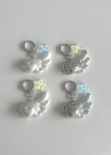 glitter angel keyring (2color)