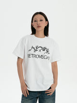 RTVG(RETROVEGAS) ボーンドラゴンスポーツTシャツ