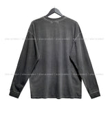 レフトプリントオーバーサイズフィット長袖Tシャツ
