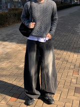 エネロ ソフトウール ケーブル クロップニット