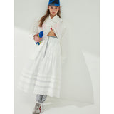 LACE PINTUCK BANDING SKIRT_WHITE