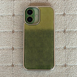 TWO - TONE MOHAIR EPOXY CASE - GREEN