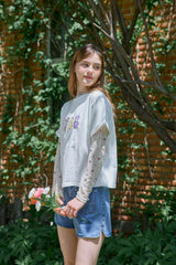 ROSE MESH TOP (2 COLORS)