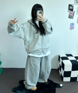 2ウェイ🤎 ハーディービッグフーディージップアップ🤎🩶🖤3カラー