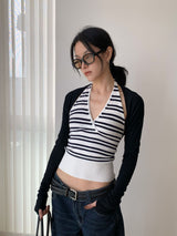 コレクション ショール ショート ロングスリーブ カーディガン