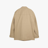 ストレンジャーレギュラーフィットミッドコットンサファリジャケット (Beige)