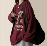 Odd Vintage Printed Boxy Long Sleeve Tee