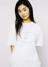 ハートループTシャツ - ホワイト