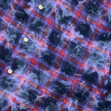 smoke wash check shirt_purple
