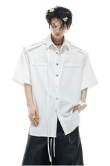 リボンディテールシャツTシャツ