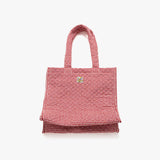 Twister Quilt Tote Bag - Red
