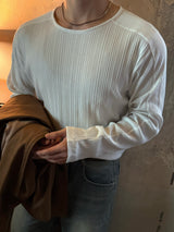 Lip u-neck long sleeve tee