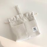 【MADE】コーデュロイポーチバッグ - アイボリー