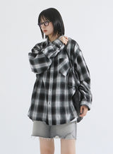 Spray check shirt
