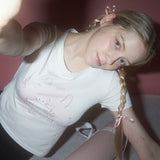 MEOW PILATES CLUB T-SHIRTS - WHITE