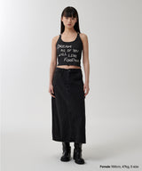 LETTERING SLEEVELESS KNIT
