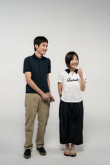 REGULAR STRIPE PK TEE (NAVY)