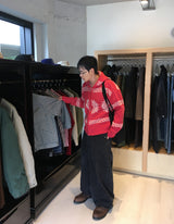 No.1453 cowichan hood KNIT ZIP-UP (3color)
