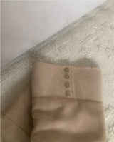 Dion Suede Buckle Long Boots (beige)