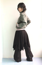 Floating cut banding skirt
