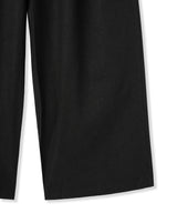 [DOJINOI] LINEN WIDE PANTS BLACK