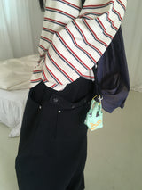 Sweet Stripe Off-Shoulder