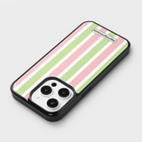 コージーストライプエポキシバンパーケース (ビンテージミックス / ピンクグリーン)