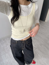 647サスペンダー セルビッジ バルーンフィット デニム パンツ