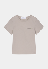 mini slogan t-shirt / fog
