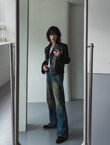 Siren biker leather jacket