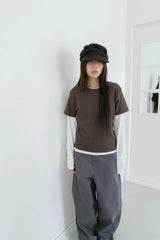 everyday half sleeve top(4colors)