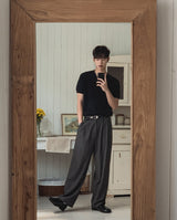 Dainel Two-Tuck Wide Slacks