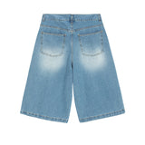 Fire Rose Bermuda Denim Pants Blue