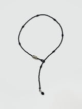 スパイラルネックレス(black)