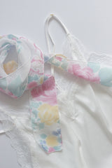 vintage floral scarf(柄・カラーはおまかせとなります)