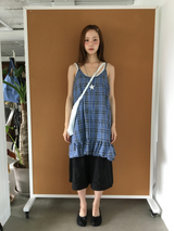 タータンフリルチェックドレス(2color)