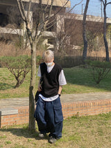 Over Denim Cargo Balloon Pants 2C