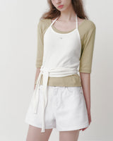 [MADE/6colors] WANT MILLED COTTON FOUR-SLEEVE T-SHIRT