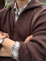 Landy 3172 Natural AVE Crop Check Long Sleeve Shirt