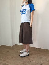 ワイドキュロットパンツ (3color)